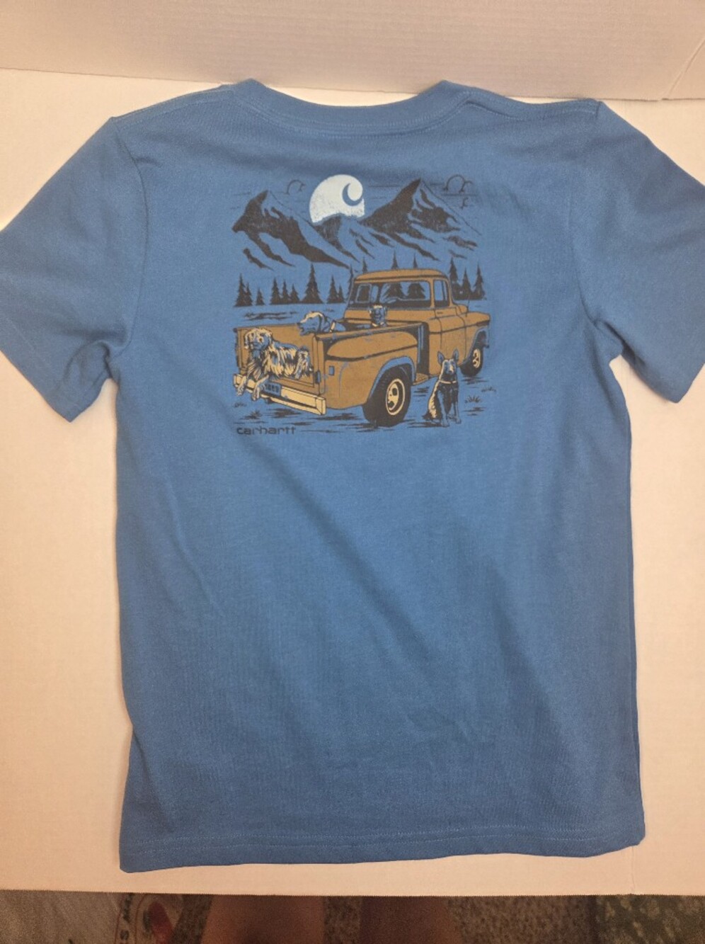 Carhartt Blue Graphic Short Sleeve Tee for Kids - Picture 3 of 6